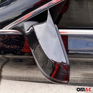 BMW 5 Series Mirror Cover - Omac - Bat Model - Gloss Piano Black - '14-'18